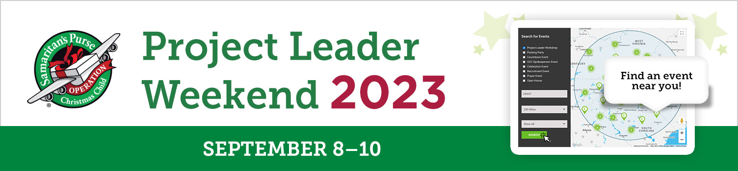Find a Project Leader Workshop Near You - September 8-10