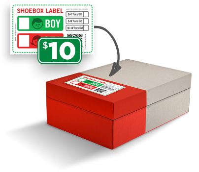 This shoebox for a 10-14 - Operation Christmas Child