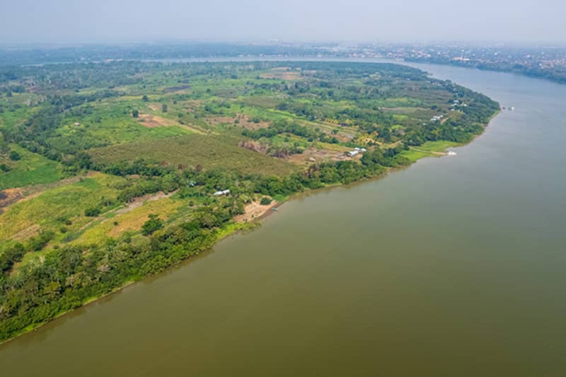 View of the Yarinacocha lagoon in Pucallpa.