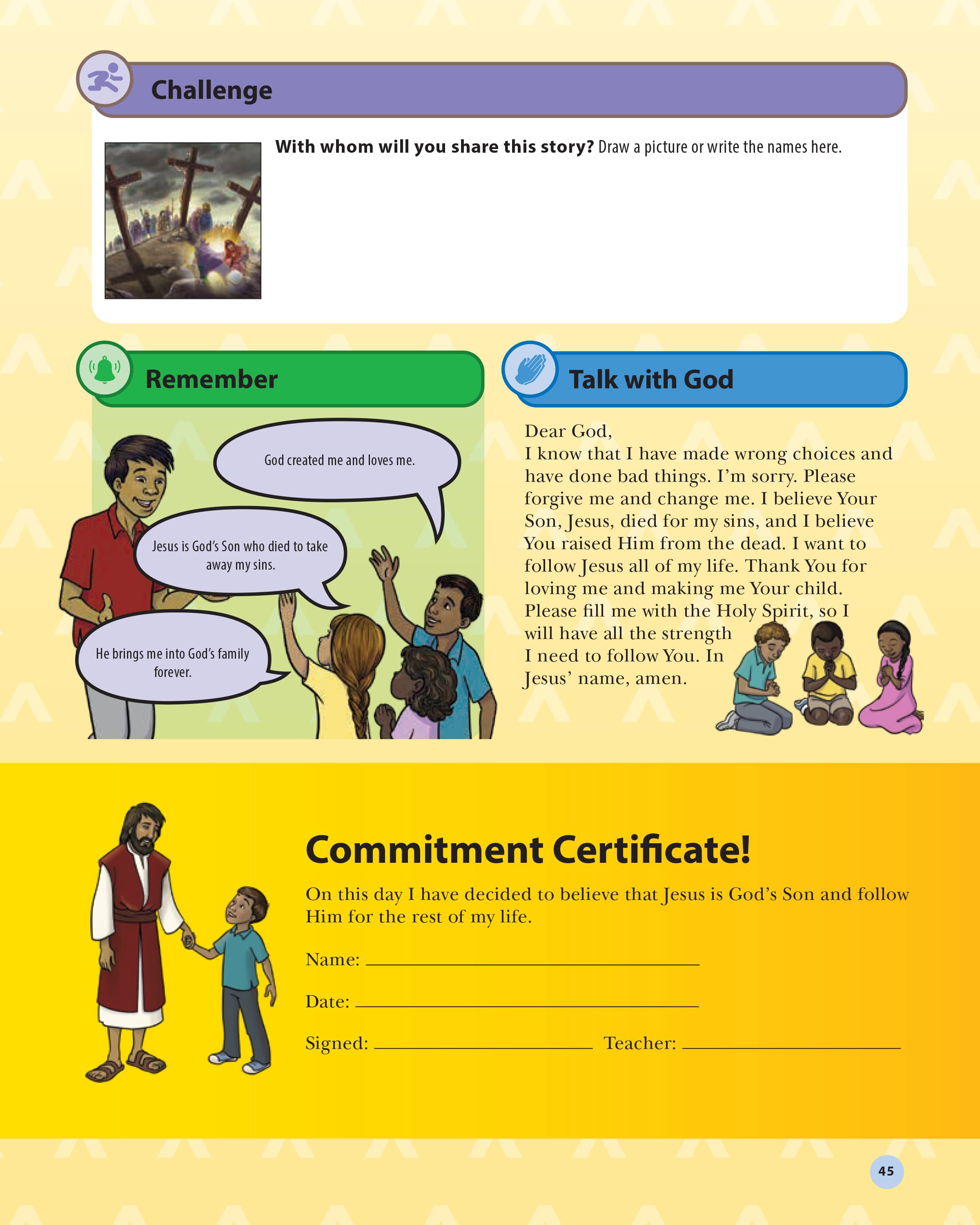 Student workbook, page 45