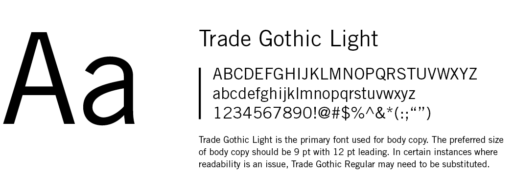 Trade Gothic Std Light